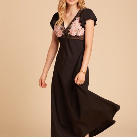 Cleobella Crush Midi Dress Floral Embroidered Boho sz Small - Picture 10 of 13